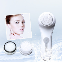 Kemei 6066 Waterproof Ultrasonic Electric Facial Body Cleaning Brush