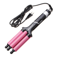 Kemei Km 028 Lcd Attemperation Electric 3 Barrel Hair Curler Roller