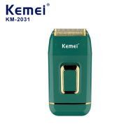 KEMEI KM 2031 Elektrische Scheerapparaat Voor Mannen Baard Elektrisch Scheermes Kaal Scheren USB Oplaadbare Machine Afwe