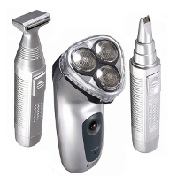 Kemei Km 3943 3 In 1 Rotary Rechargeable Razor Electric Shaver Trimmer