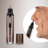 Kemei Km 6619 110 220v Safe Stainless Rechargeable Nose & Ear Hair Removal Trimmer Mute Handy