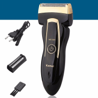 Kemei Km 858 Rechargeable Electric Shaver Razor Trimmer Mustache Hair Clipper Cutter