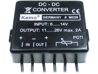 Kemo Spanningsomvormer Module Ingangsspanning (bereik): 6   14 V/DC Uitgangsspanning (bereik): 11   26 V/DC