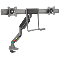 Kensington SmartFit Dual Monitor Arm met Crossbar en Handle monitorarm