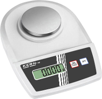Kern Brievenweegschaal Weegbereik (max.): 0.1 Kg Resolutie: 0.001 G werkt op het lichtnet, werkt op batterijen Zilver