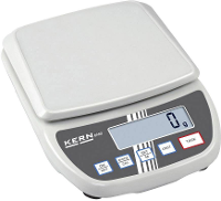 Kern Brievenweegschaal Weegbereik (max.): 6 Kg Resolutie: 0.1 G werkt op het lichtnet, werkt op batterijen Wit
