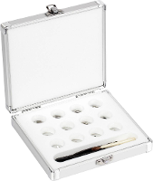 Kern Gewichtenset 318 226, OIML klasse E2, nominale waarde 1 mg   500 mg, plaatjes, roestvrij staal gepolijst (OIML), in aluminium etui