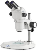 Kern Optics OZP 558 Stereo zoom microscoop Trinoculair 55 x Doorvallend licht, Opvallend licht