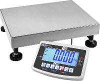Kern Platformweegschaal Weegbereik (max.): 150 Kg Resolutie: 20 g, 50 g werkt op het lichtnet, werkt op een accu Zilver