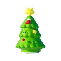 Kerstboomstijl Nachtlampje Feestdecoraties Schattige Siliconenlamp Schattig Pat Licht Gift voor Kinderen Warme Zachte Sl