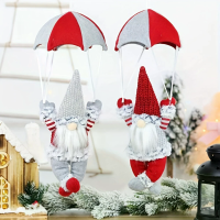 Kerstdecoraties Kerst Gezichtloze Parachutist Oude Man Parachute Kerst Raamhangdecoratie Cadeaus