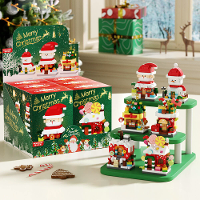 Kerstmis Kerstman Bouwblok Assemblageset Feestdecofatie DIY model Feestelijke cadeauset