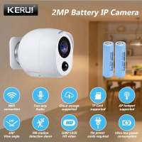 KERUI 2MP WiFi IP Camera Batterij Surveillance Security Monitor Nachtzicht AP CCTV PIR Alarm Audio Cloud Storage