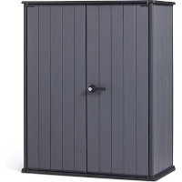 Keter Cortina Alto Tuinkast   140x73,6x170,4 cm   Grijs