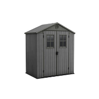 Keter Darwin 64 Tuinhuis   dubbele deuren + ramen   190x122x221 cm   Grijs