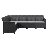 Keter loungebank Emma 6 zits   antracietgrijs