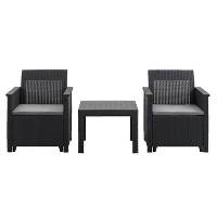 Keter loungeset Emma   grijs   3 delig