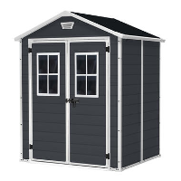 Keter Manor 65 Tuinhuis   185x152x226 cm   Antraciet