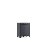 Keter Moby lage kast   2 planken   80x44x100 cm   Antraciet