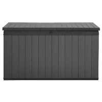 Keter   opbergbox Darwin   380 liter   Antraciet   54,5x142,5x65,3 cm   Leen Bakker