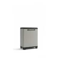 Keter Planet Lage Opbergkast   68x39x90cm   Grijs/Zwart