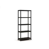 Keter Plus Stellingrek 80/5   5 Planken   80x40x187 cm   zwart