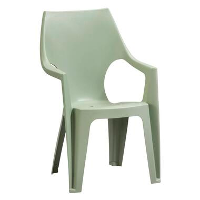 Keter   Stapelstoel Dante hoge rug   lichtgroen   89x57x57 cm   Leen Bakker