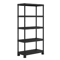 Keter Tribac Opbergrek   5 planken   90x45x182cm   zwart