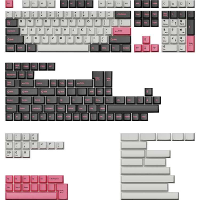 Keychron Cherry Profile Double Shot PBT Full Keycap Set   Dolch Pink keycaps 219 Stuks, ANSI & UK ISO Layout