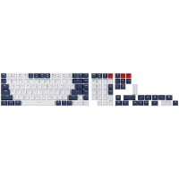Keychron Double Shot ABS Full Keycap Set   Blue And White keycaps