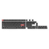 Keychron Double Shot PBT OSA Full Keycap Set   Dark Black 126 Stuks, US Layout (ANSI)