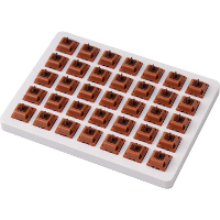 Keychron Gateron Cap Golden Brown Switch Set keyboard switches 35 stuks