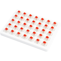 Keychron Gateron Cap Switch Set   Cap Red, 35 Switches keyboard switches