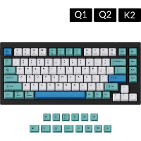 Keychron JM 71 OEM Dye Sub PBT Keycap Set   Iceberg keycaps