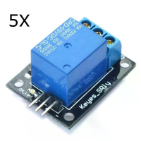5Pcs 5V Relais 5 12V TTL Signaal 1 Kanaal Module Hoge Niveau Uitbreidingskaart