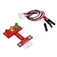 Keyes Brick LED emitterende verkeerslichtmodule (padgat) Anti reverse plug Witte aansluiting