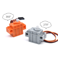 Programmeerbare servo 270/360 graden compatibel met LegoBlocks voor Arduino Maker DIY