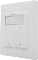 Keystone houder 2 voudig Digitus DN 93831 Wit