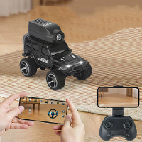KFPlan KF32 1/64 2.4G 4WD Legering Mini Bureau RC Auto Crawler Met 480p Boven Gemonteerde FPV Camera Voertuigmodellen RT