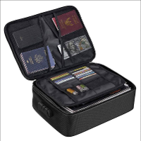 Kh security 370217 BIG Vuurvaste documenttas Brandwerend, Waterdicht Cijferslot