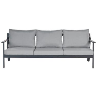 KIATO   Tuinbank 3 zits   Donkergrijs   Aluminium