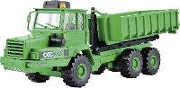 Kibri 14020 H0 Bouwvoertuig Kaelble Gmeinder kniktractor met afzetcontainer