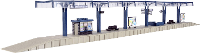 Kibri 39549 H0 Modern perron voor C rails