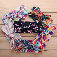 Kids Baby Girl Infant Floral Flower Bow Hairband Turban Knot Rabbit Headband Headwear Accessories