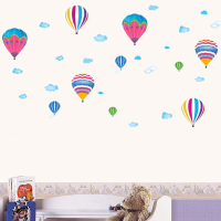 Kids Room House Decorative Poster Fire Balloon Wall Sticker
