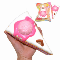 Kiibru Squishy Ice Cream Cake Slice 15.5Cm Slow Rising Original Packaging Collection Gift Toy