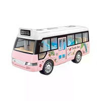 Kinderen's Inertie Speelauto Route 23 Stadsbus Schoolbus Model met Geluid Licht Muziek Openbare Deuren Wrijving Aangedre