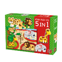 Puzzel 5 In 1 Dierentuin