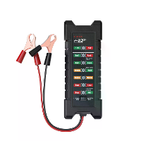 KINGBOLEN Accutester Bm410 12~24V Koperen Clip Versie Auto Digitaal 6 LED Licht Dynamo Auto accu Analyseren