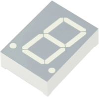 Kingbright 7 segments display Groen 20.32 Mm 2 V Aantal cijfers: 1 SC08 11CGKWA